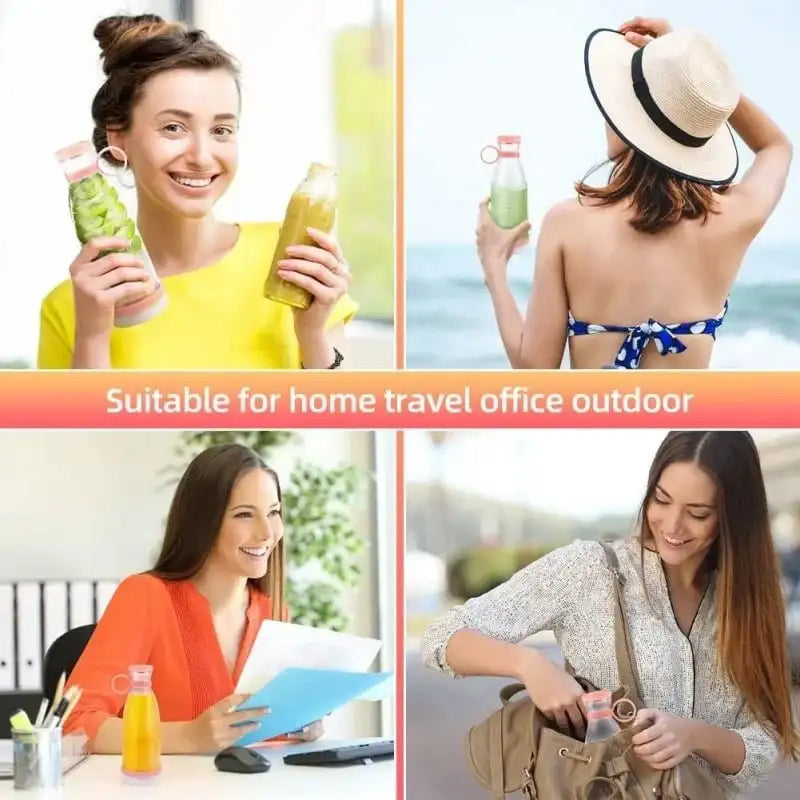 Elektrikli Meyve Sıkacağı Kupası 6 Bıçaklı Blender Milkshake Makinesi USB Taşınabilir Meyve Sütü Karıştırma Aracı Mini Taze Meyve Suyu Blenderi
