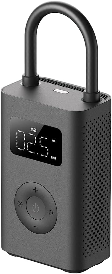 Xiaomi Taşınabilir Elektrikli Hava Kompresörü 2 - Taşınabilir Hava Kompresörü (0,2 10,3 bar/3-150 psi, 6 mod, 2000 mAh pil, 14,4 Wh, USB-C şarj, LED ekran), siyah (ES versiyonu)
