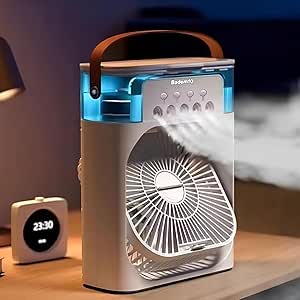 Kablolu Vantilatör Masaüstü Süper Sessiz Masa Fan Su Püskürtmeli Mini El Hava Senletici Nemlendirici