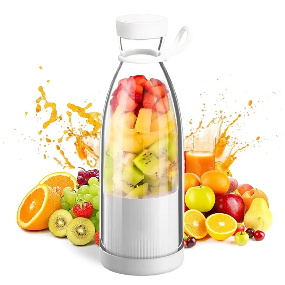 Elektrikli Meyve Sıkacağı Kupası 6 Bıçaklı Blender Milkshake Makinesi USB Taşınabilir Meyve Sütü Karıştırma Aracı Mini Taze Meyve Suyu Blenderi