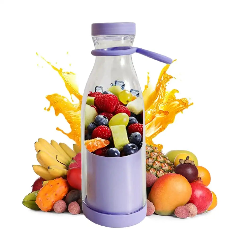 Elektrikli Meyve Sıkacağı Kupası 6 Bıçaklı Blender Milkshake Makinesi USB Taşınabilir Meyve Sütü Karıştırma Aracı Mini Taze Meyve Suyu Blenderi